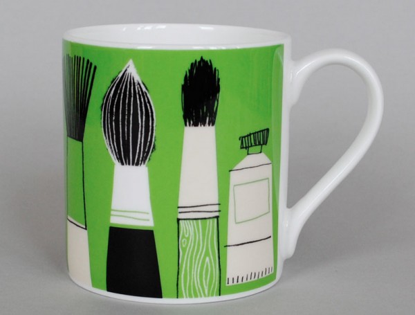 Gallery Mug Brushes Green