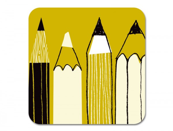 Gallery Fridge Magnet Pencils Olive