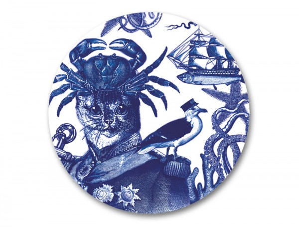 Cobaltic Sea - Captain Cat Coaster