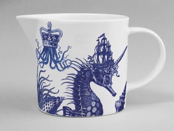 Cobaltic Sea Jug - Seahorse