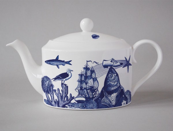 Cobaltic Sea Teapot - Shoe Fish