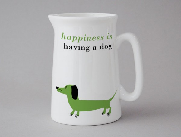 Happiness Medium Jug Sausage Green