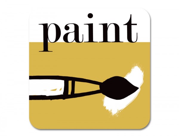 Graphic Paint Coaster