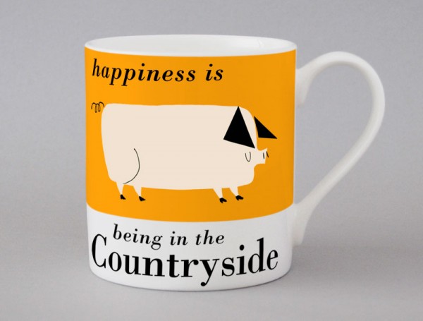 Country & Coast | Pig Mug | Orange