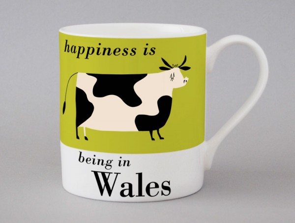 Country & Coast | Wales Mug | Cow | Green