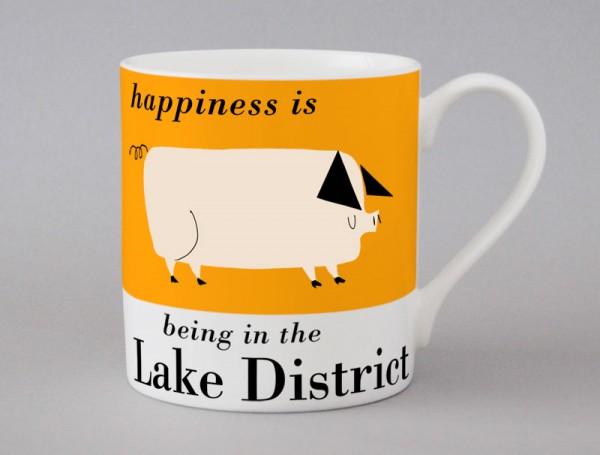 Country & Coast | Lake District Mug | Pig | Orange