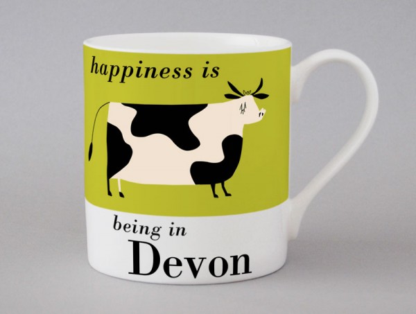 Country & Coast | Devon Mug | Cow | Green