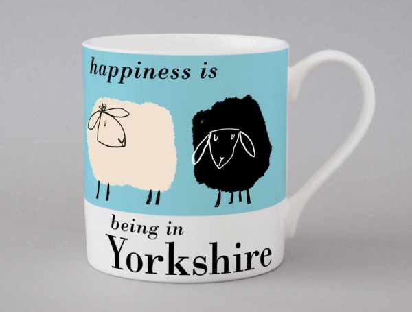 Country & Coast | Yorkshire Mug | Sheep | Blue