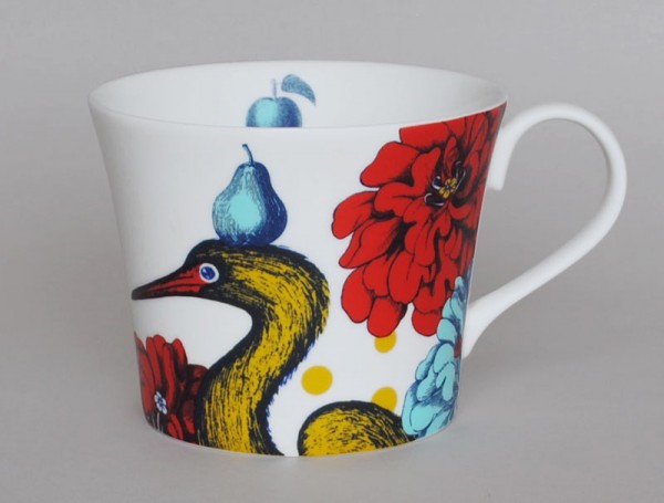 Arcadia Heron Bone China Mug