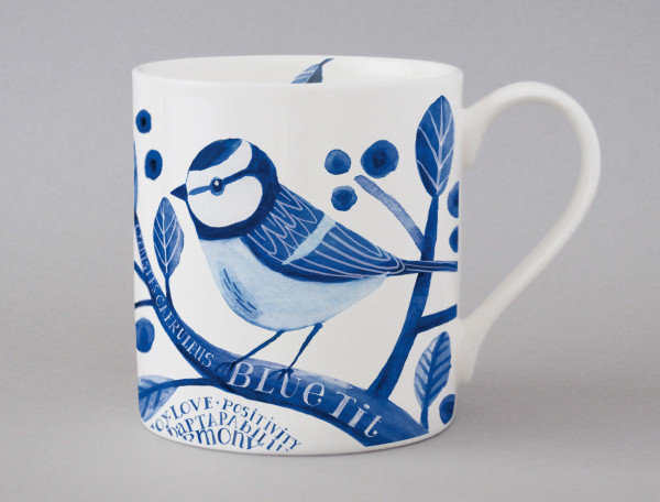 Indigo Blue Tit Mug
