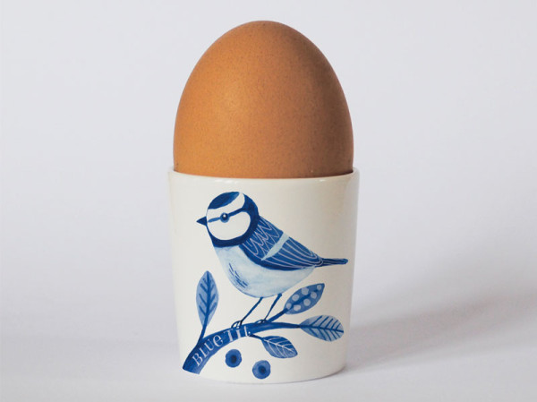 Indigo Blue Tit Egg Cup