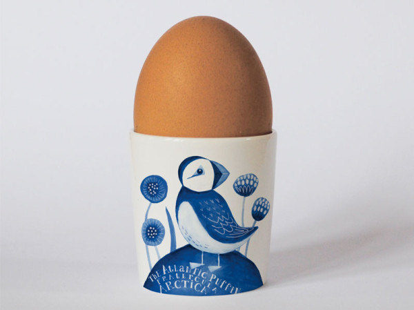 Indigo Puffin Egg Cup